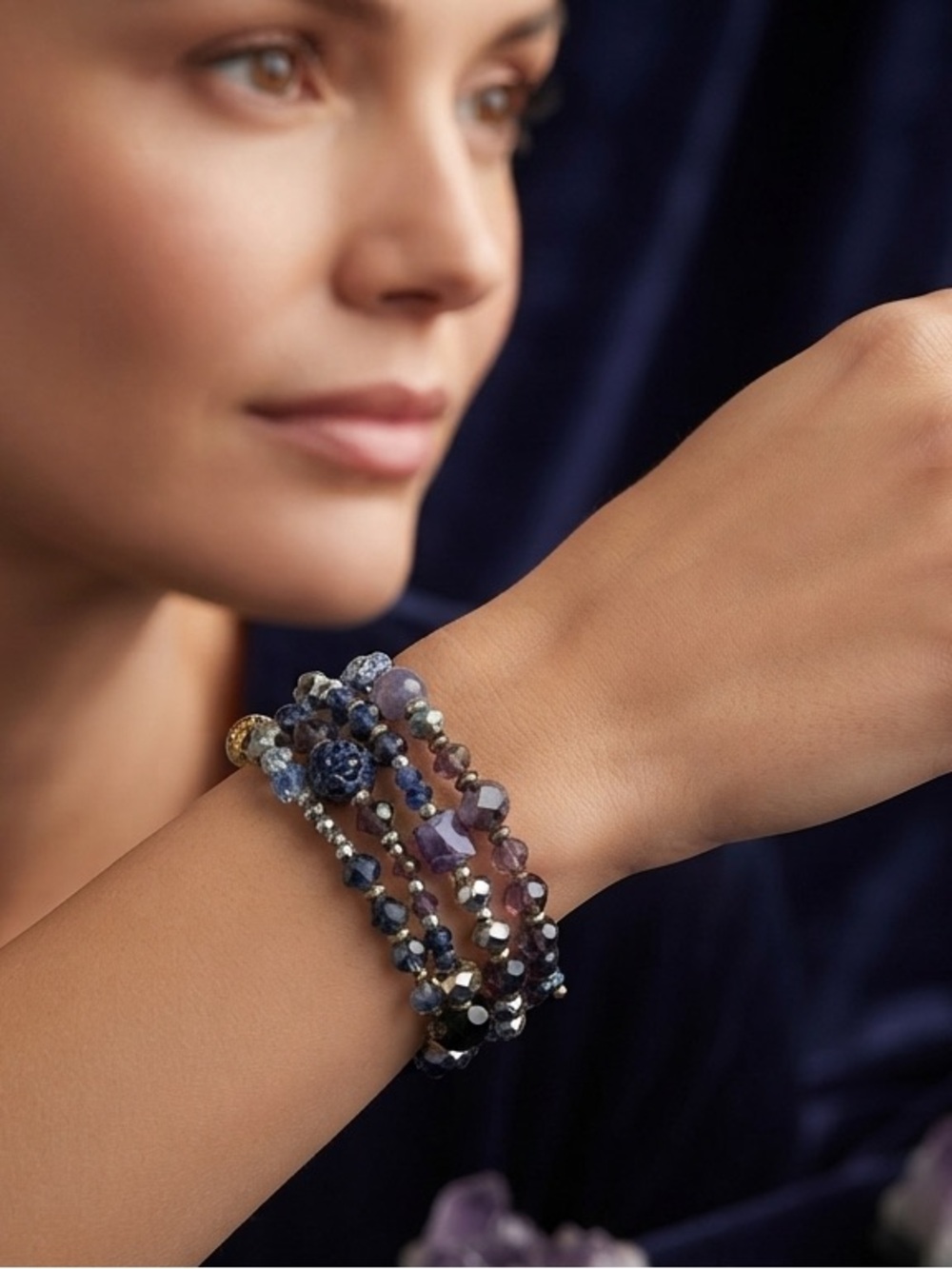 Elegant Multi-Color Beaded Bracelet
